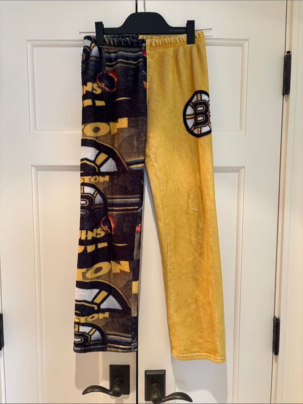 Boston Bruins Kids Fleece Pajama Pants - Yellow/Black